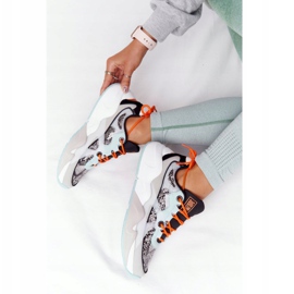 Zapatos Deportivos Mujer Memory Foam Big Star HH274324 Gris-Verde naranja 7