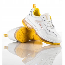 Goodin Zapatillas de cuero blanco 1
