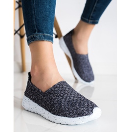 Sabatina Slipons trenzados grises 3