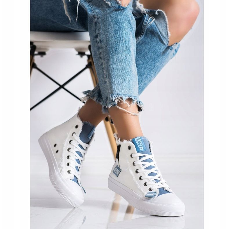 Zapatos deportivos Big Star para mujer HH274160 blanco 2