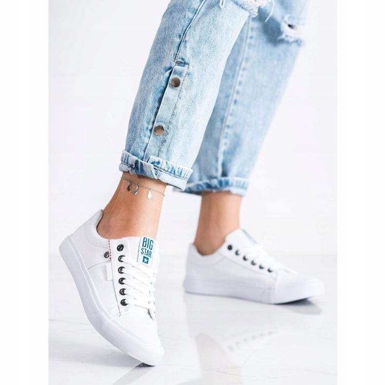 Zapatillas de mujer Big Star AA274511 blanco 1