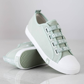 Zapatos deportivos Big Star para mujer HH274097 verde 2