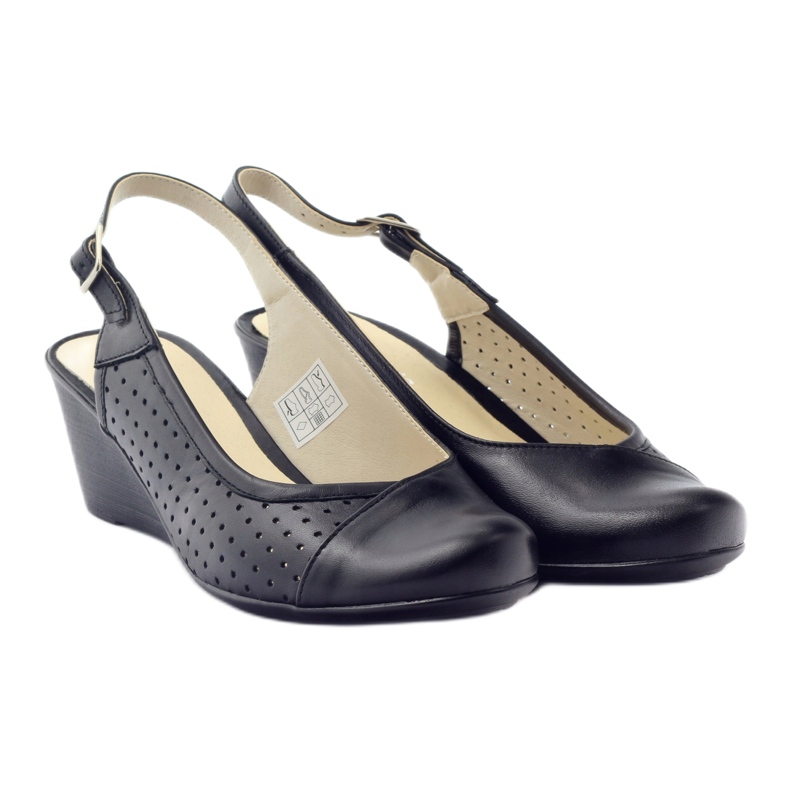Sandalias para mujer con puntera cubierta Gregors 591 cz negro 4