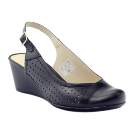 Sandalias para mujer con puntera cubierta Gregors 591 cz negro 1