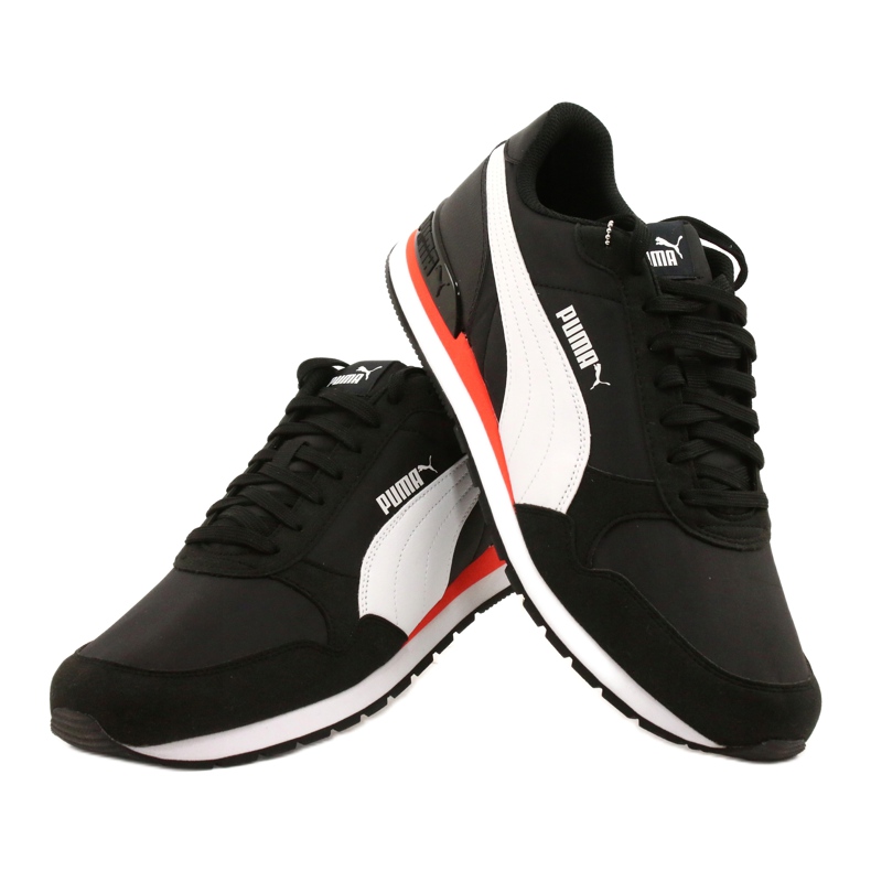 Zapatillas Puma St Runner V2 Nl M 365278 33 blanco negro naranja 4