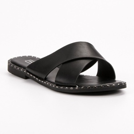 Filippo Pantuflas Negras Clásicas negro 1