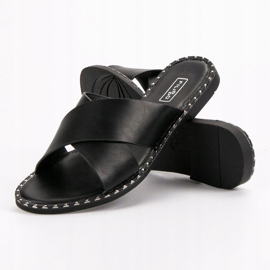 Filippo Pantuflas Negras Clásicas negro 6