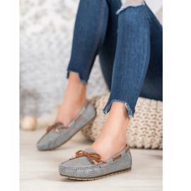 Kylie Mocasines cómodos gris 4