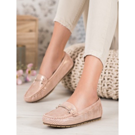 Kylie Mocasines brillantes rosado 3