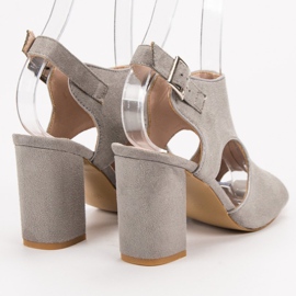 Sandalias VINCEZA cerradas gris 6