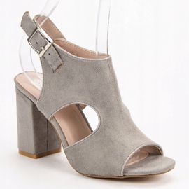Sandalias VINCEZA cerradas gris 4
