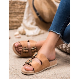 Kylie Pantuflas Marrones Clásicas marrón 5