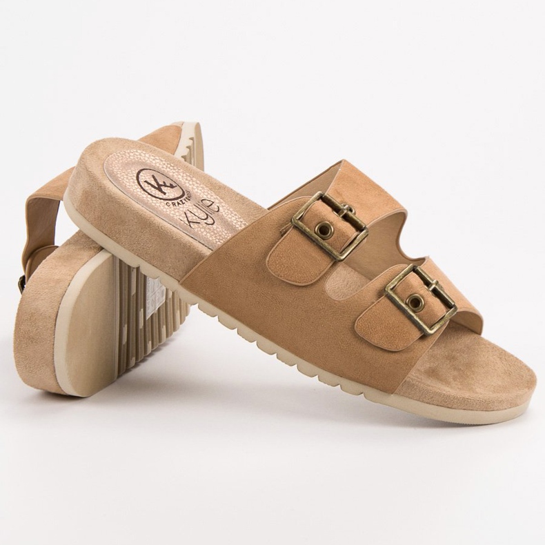 Kylie Pantuflas Marrones Clásicas marrón 1