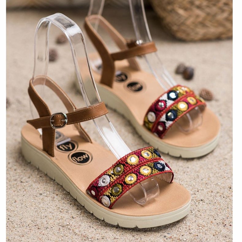 SHELOVET Sandalias casuales marrón 1