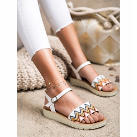 SHELOVET Sandalias casuales blanco 3