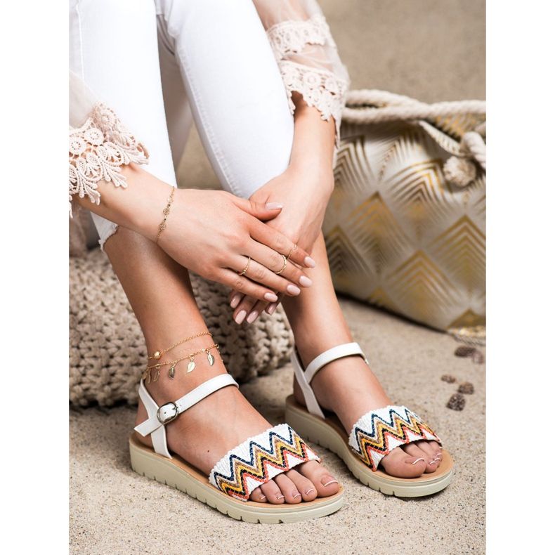 SHELOVET Sandalias casuales blanco 1