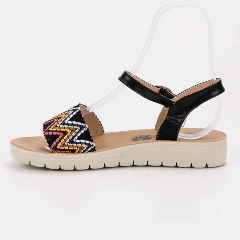 SHELOVET Sandalias casuales negro 1