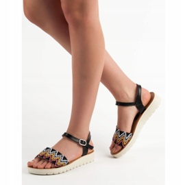 SHELOVET Sandalias casuales negro 4