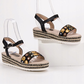 SHELOVET Sandalias en la plataforma negro 3