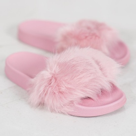SHELOVET Zapatillas de Goma con Piel violeta 4