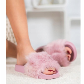 SHELOVET Zapatillas de Goma con Piel púrpura 1