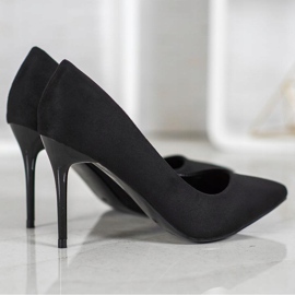 SHELOVET Sexy tacones negros 4