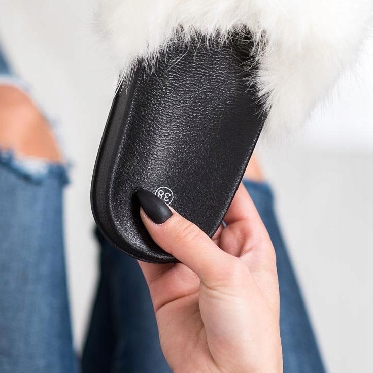 SHELOVET Zapatillas de piel cómodas blanco 2