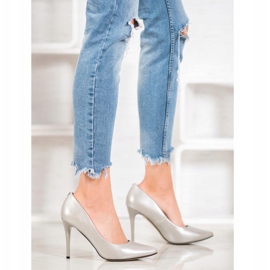 Goodin Tacones altos elegantes gris 1