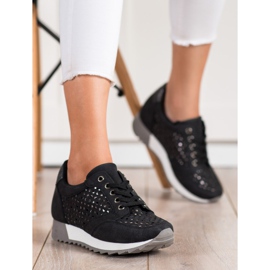 Kylie Zapatos calados en la plataforma negro 5