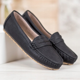 Kylie Mocasines calados negro 4