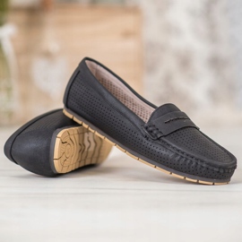 Kylie Mocasines calados negro 3