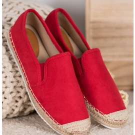 Goodin Alpargatas de ante rojo 3