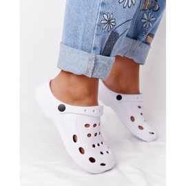 Flameshoes Pantuflas de espuma Eva de mujer de color blanco 3