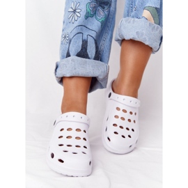 Flameshoes Pantuflas de espuma Eva de mujer de color blanco 4