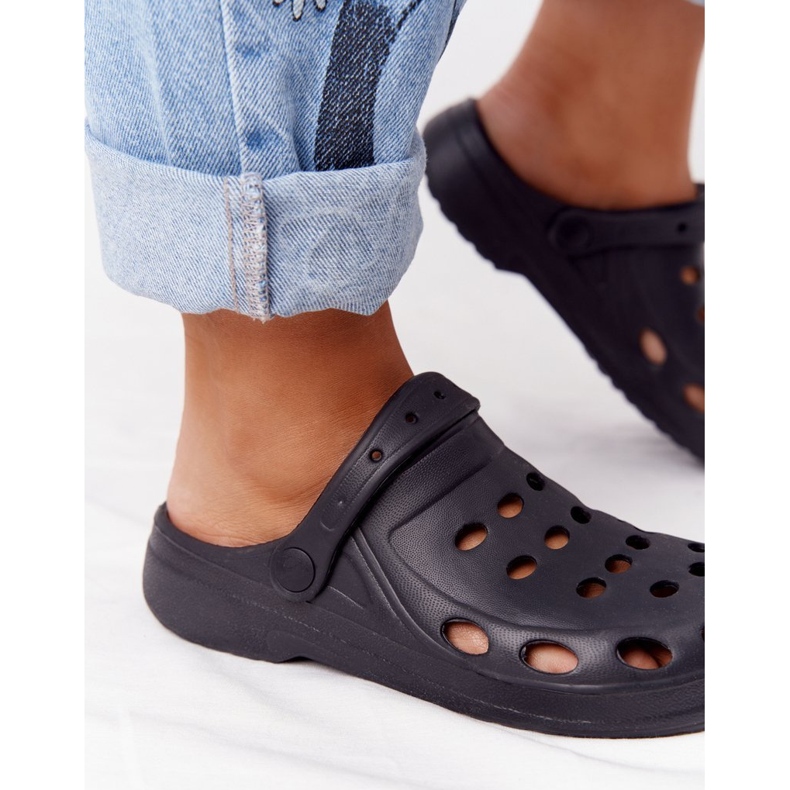 Flameshoes Pantuflas Mujer Goma Eva Negras negro 1