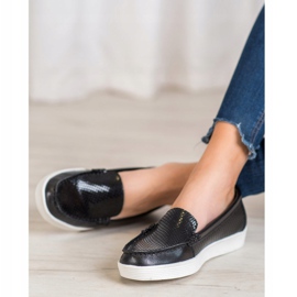 Mocasines en la plataforma VINCEZA negro 2