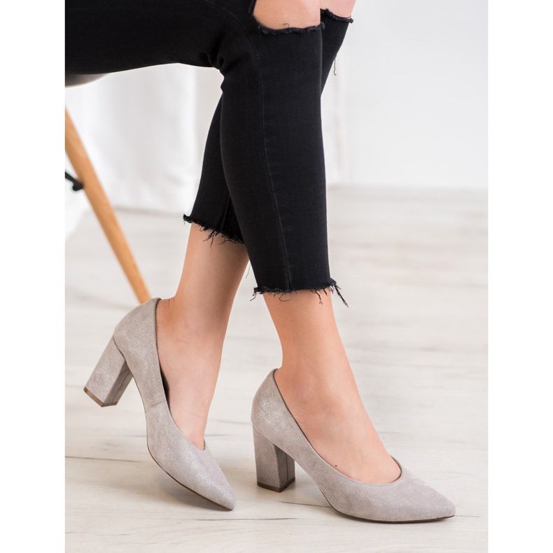 W. Potocki Bombas con purpurina gris 2