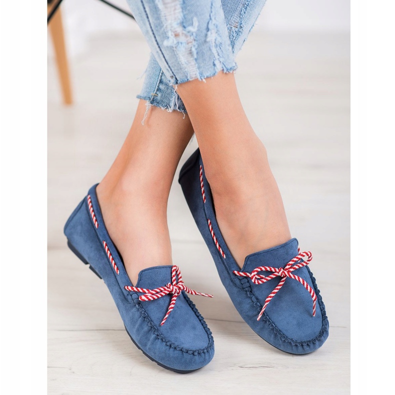 Mocasines VINCEZA casual azul 1