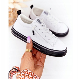 Zapatilla infantil de piel ecológica Big Star HH374037 Blanco 2