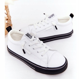 Zapatilla infantil de piel ecológica Big Star HH374037 Blanco 1