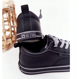 Zapatos deportivos negros Big Star HH374038 de piel ecológica para niños 5
