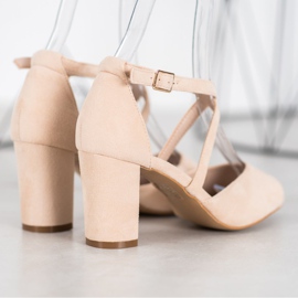 Sandalias VINCEZA de ante beige 4