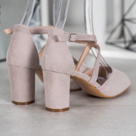 Sandalias VINCEZA de ante gris 2