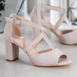 Sandalias VINCEZA de ante gris 3