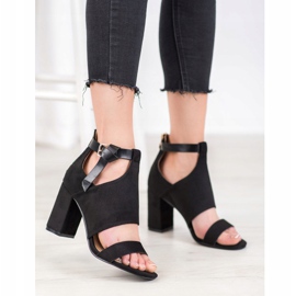 Sandalias VINCEZA de moda negro 2