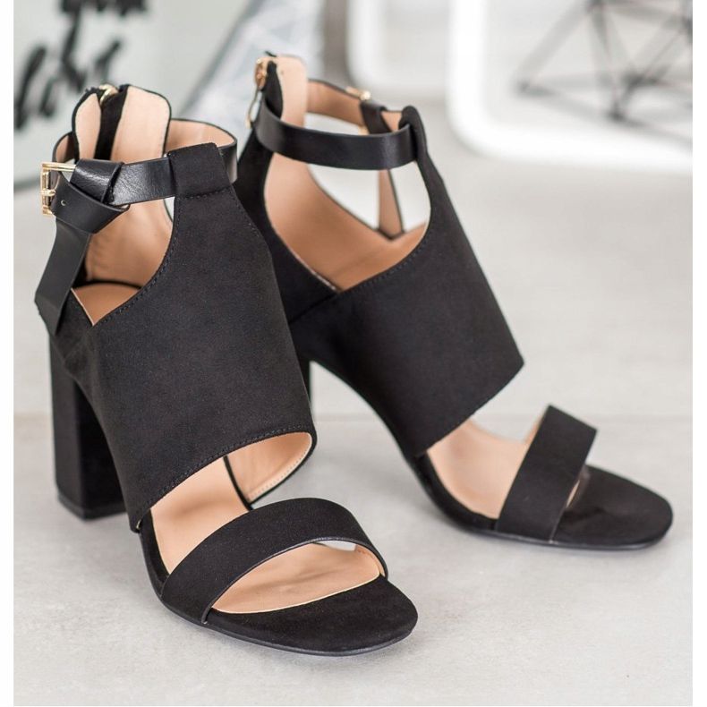 Sandalias VINCEZA de moda negro 1