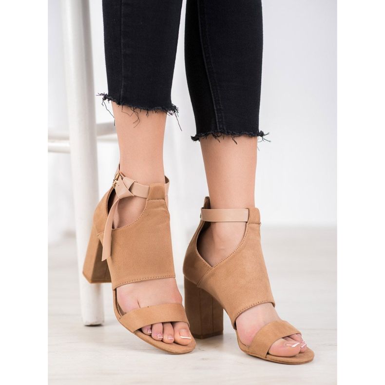 Sandalias VINCEZA de moda beige 2