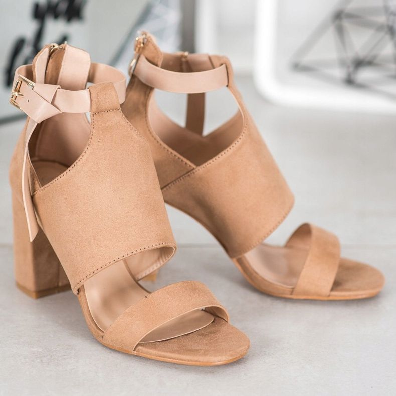 Sandalias VINCEZA de moda beige 1