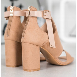 Sandalias VINCEZA de moda beige 5