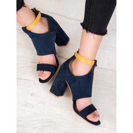 Sandalias VINCEZA de moda azul 6